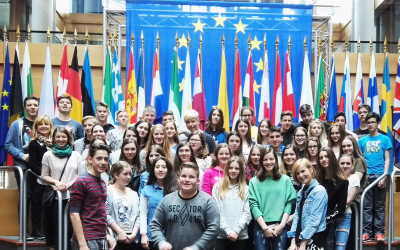 Devetošolci na obisku v Strasbourgu.